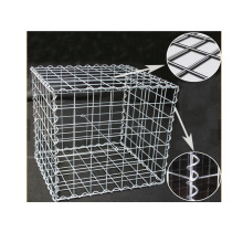 Zinc5% aluminum mischmetal alloy welded wire gabions with spiral binders, lacing wire and stiffeners,conform to A 856